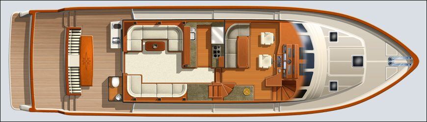 72 Pilothouse Main Deck