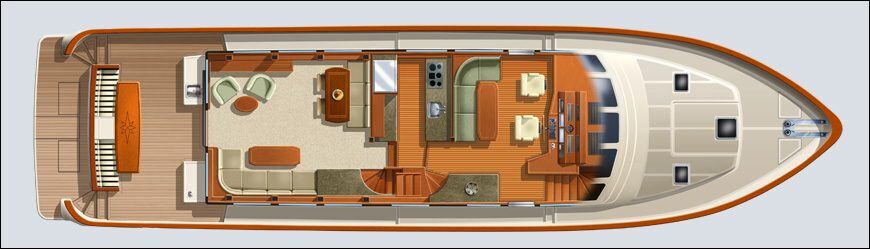 76 Pilothouse Main Deck