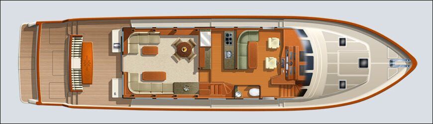 80 Pilothouse Main Deck