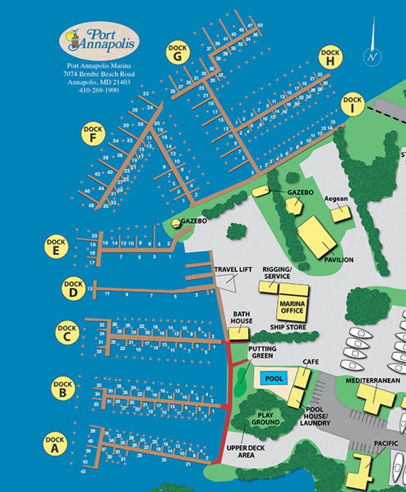 Port Annapolis Marina Map